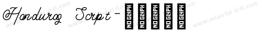 Honduras Script字体转换